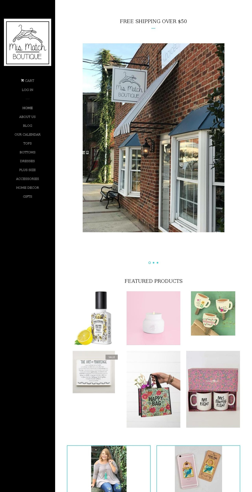 mismatchboutique.com — Shopify storefront screenshot