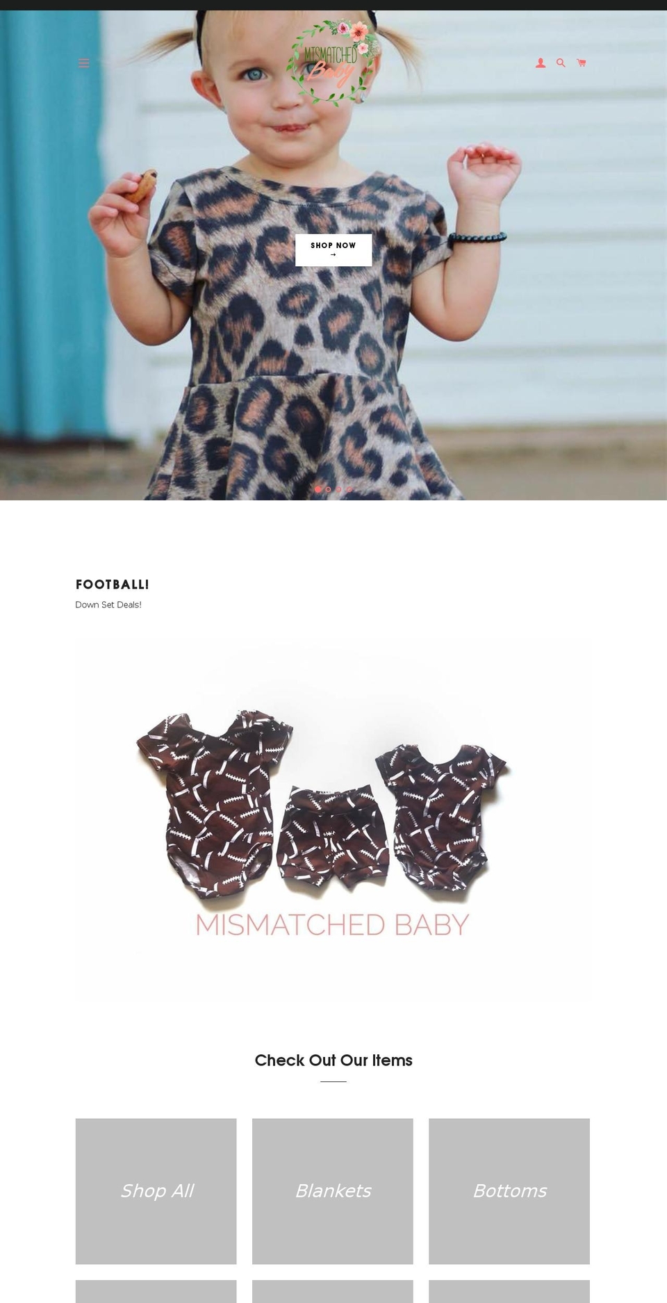 mismatchedbaby.com — Shopify storefront screenshot