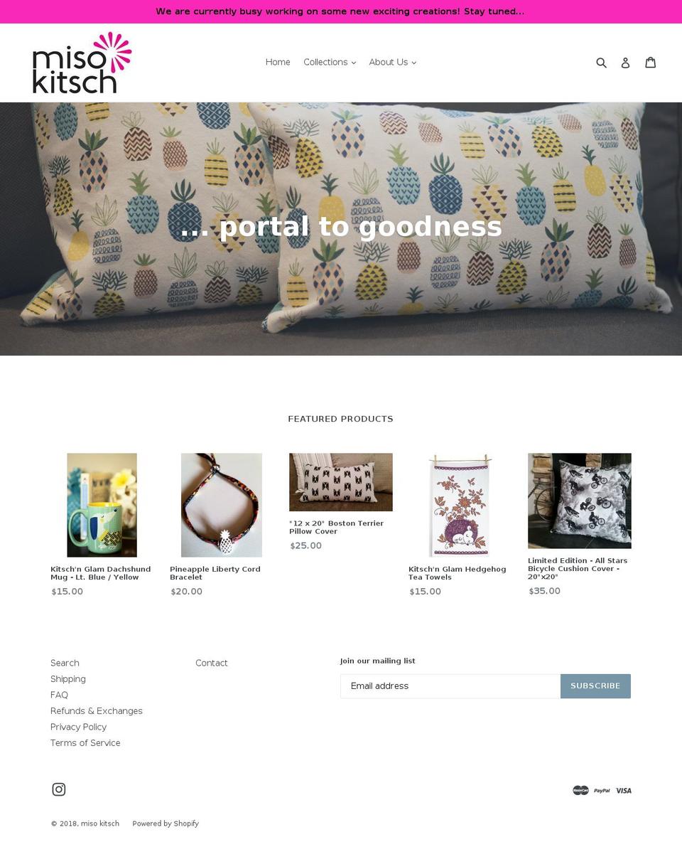 misokitsch.com — Shopify storefront screenshot