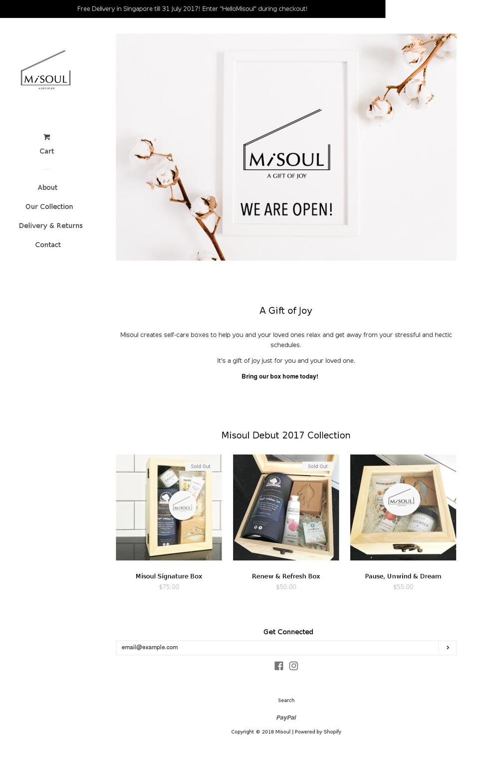 misoulonline.com — Shopify storefront screenshot