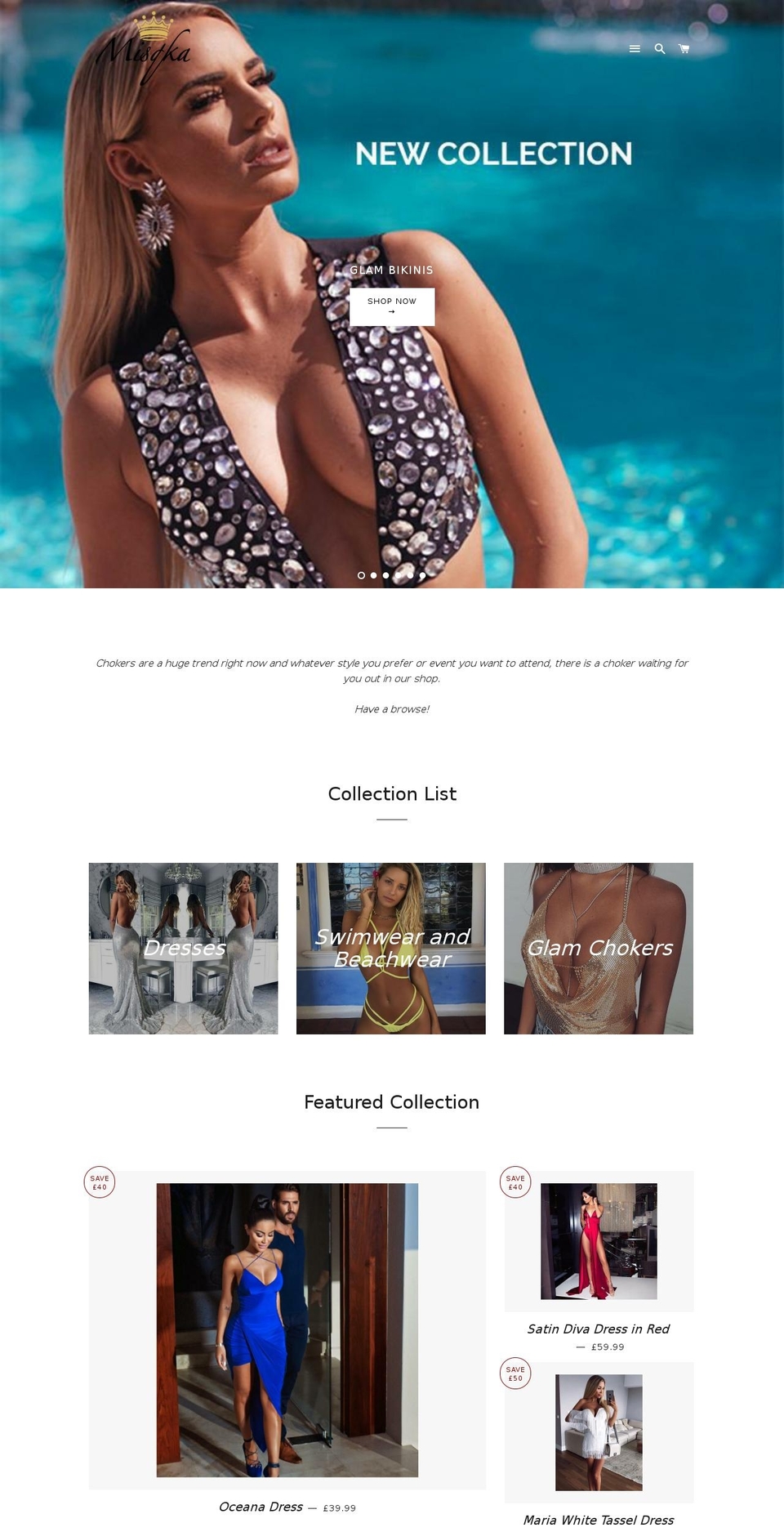 misqka.com — Shopify storefront screenshot