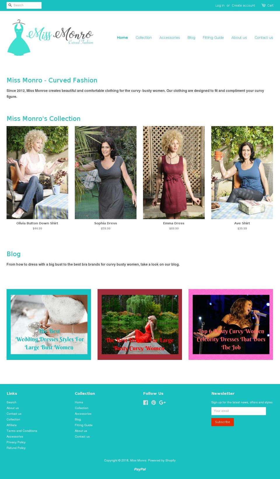miss-monro.com — Shopify storefront screenshot