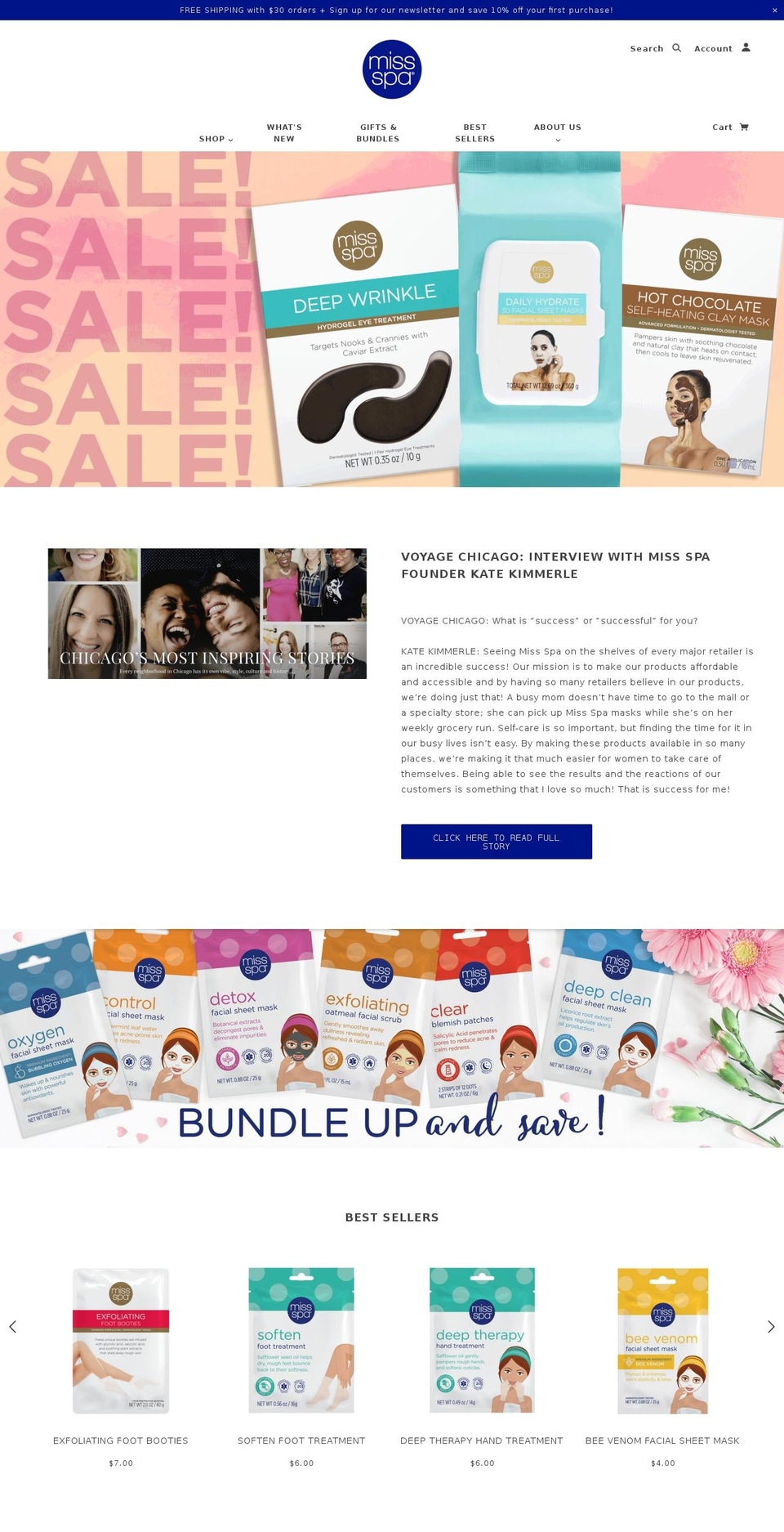 miss-spa.com shopify website screenshot