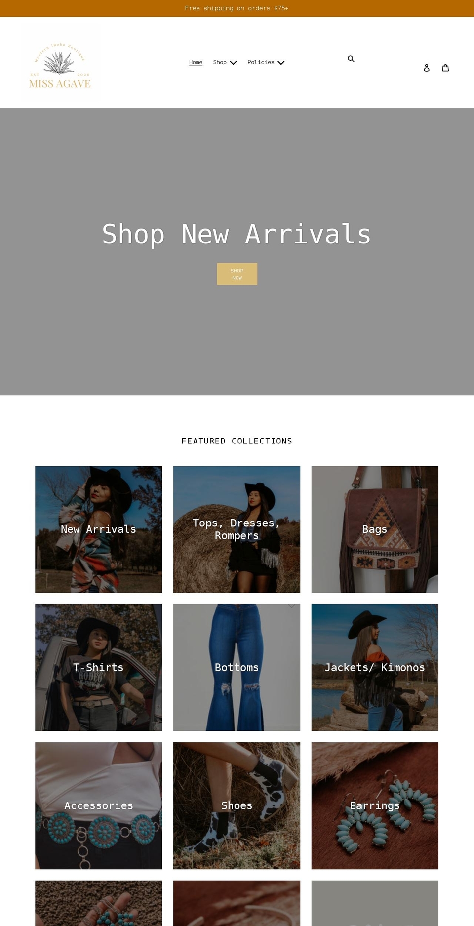 missagave.com shopify website screenshot