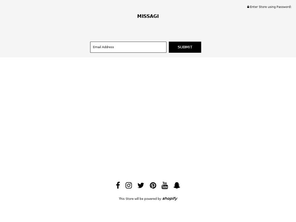 missagi.com shopify website screenshot