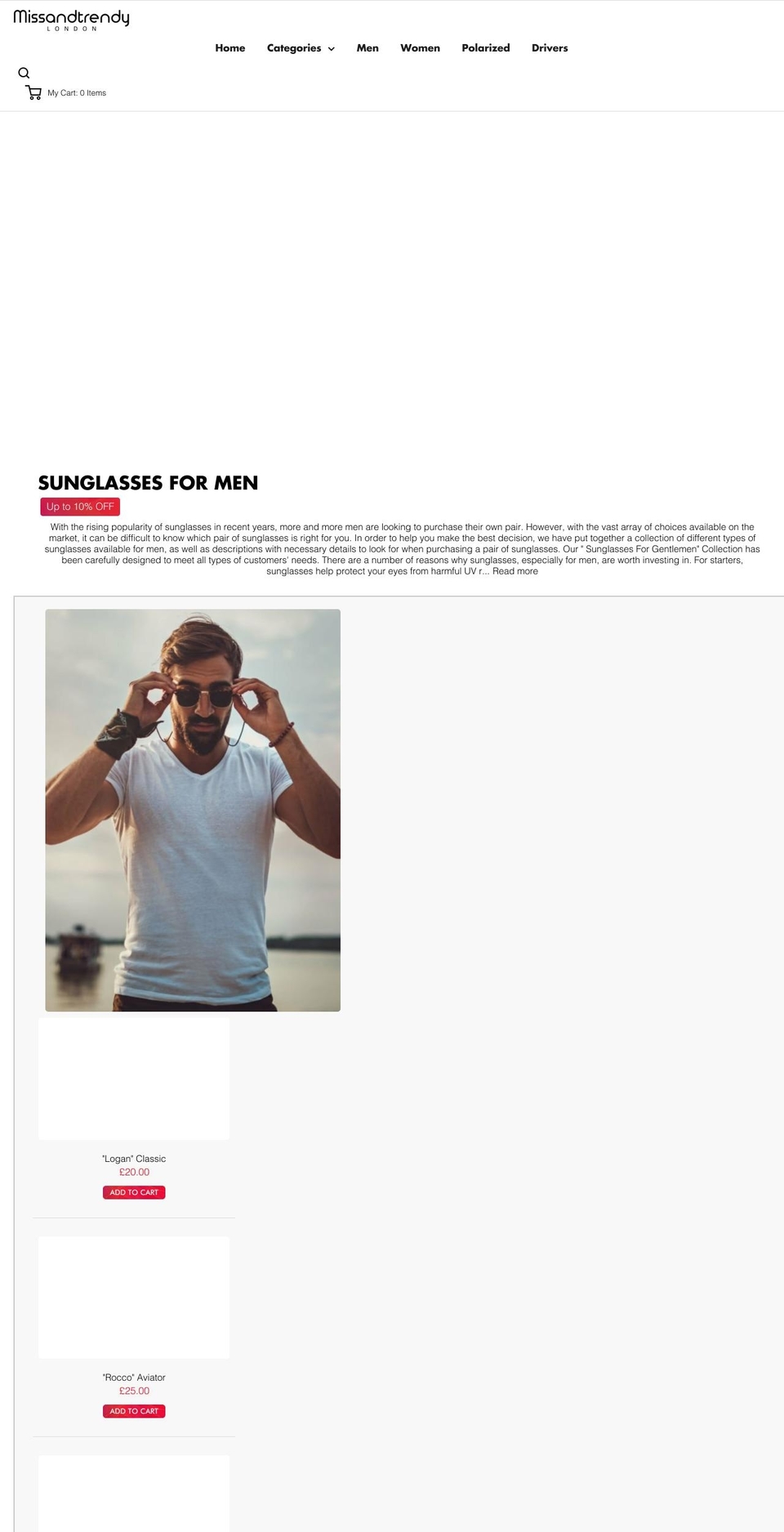 missandtrendy.co.uk shopify website screenshot