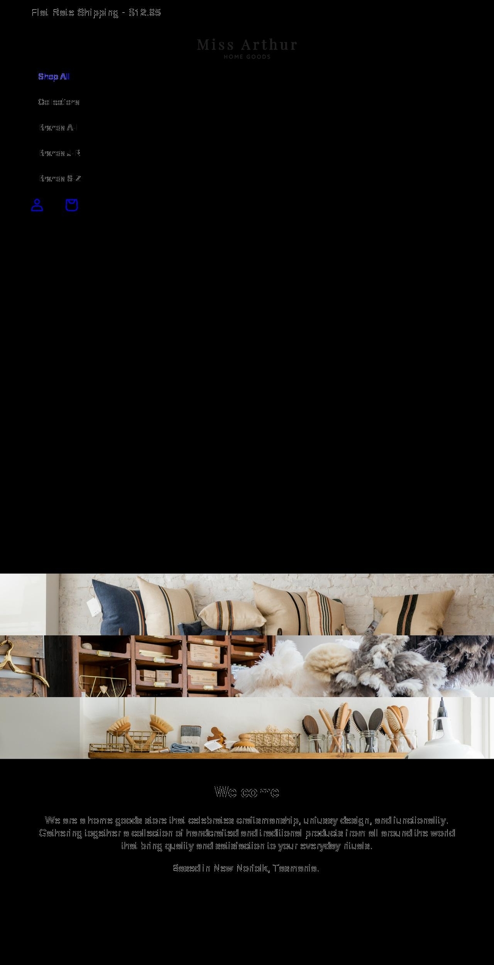 missarthur.com.au shopify website screenshot