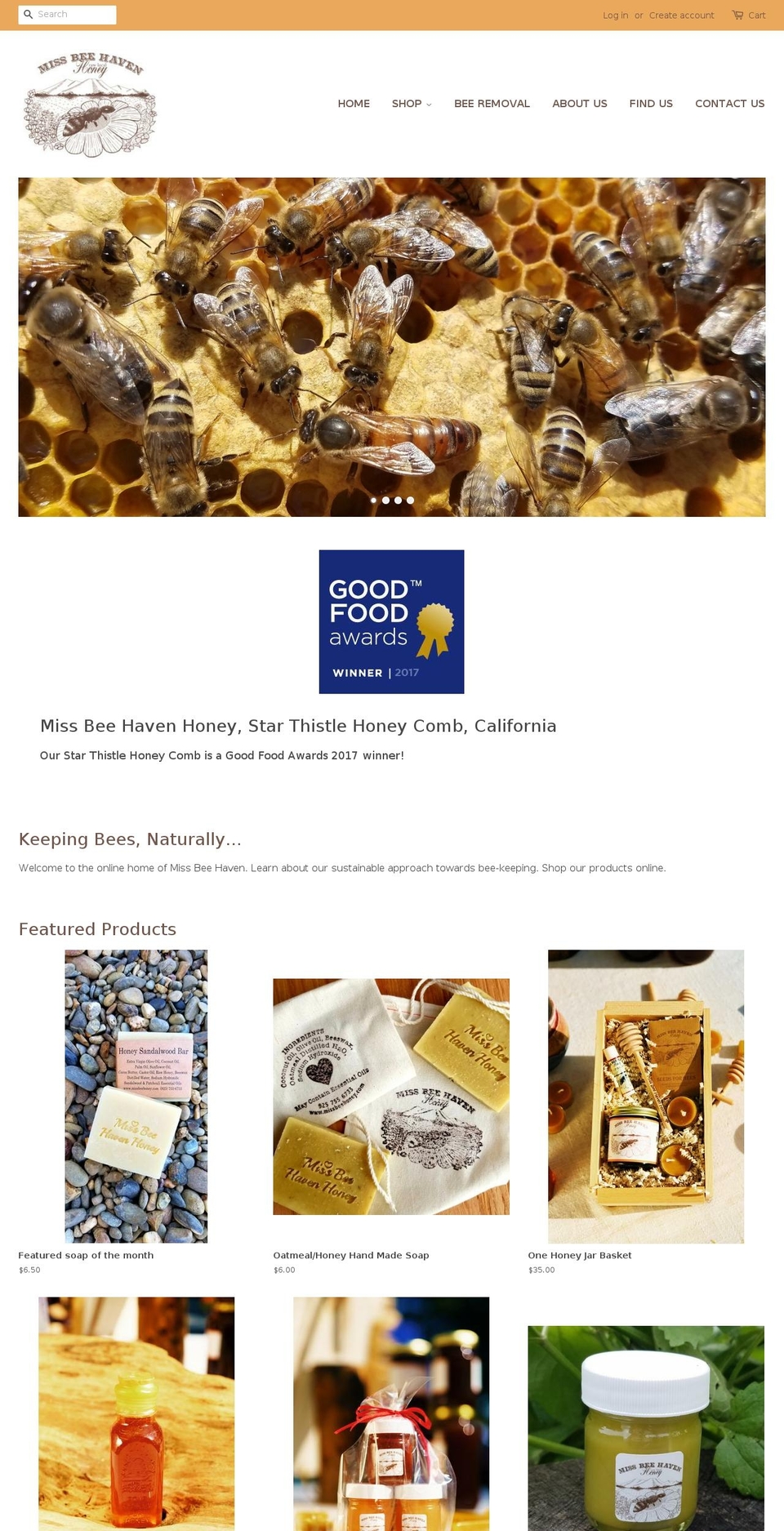 missbeehoney.com shopify website screenshot