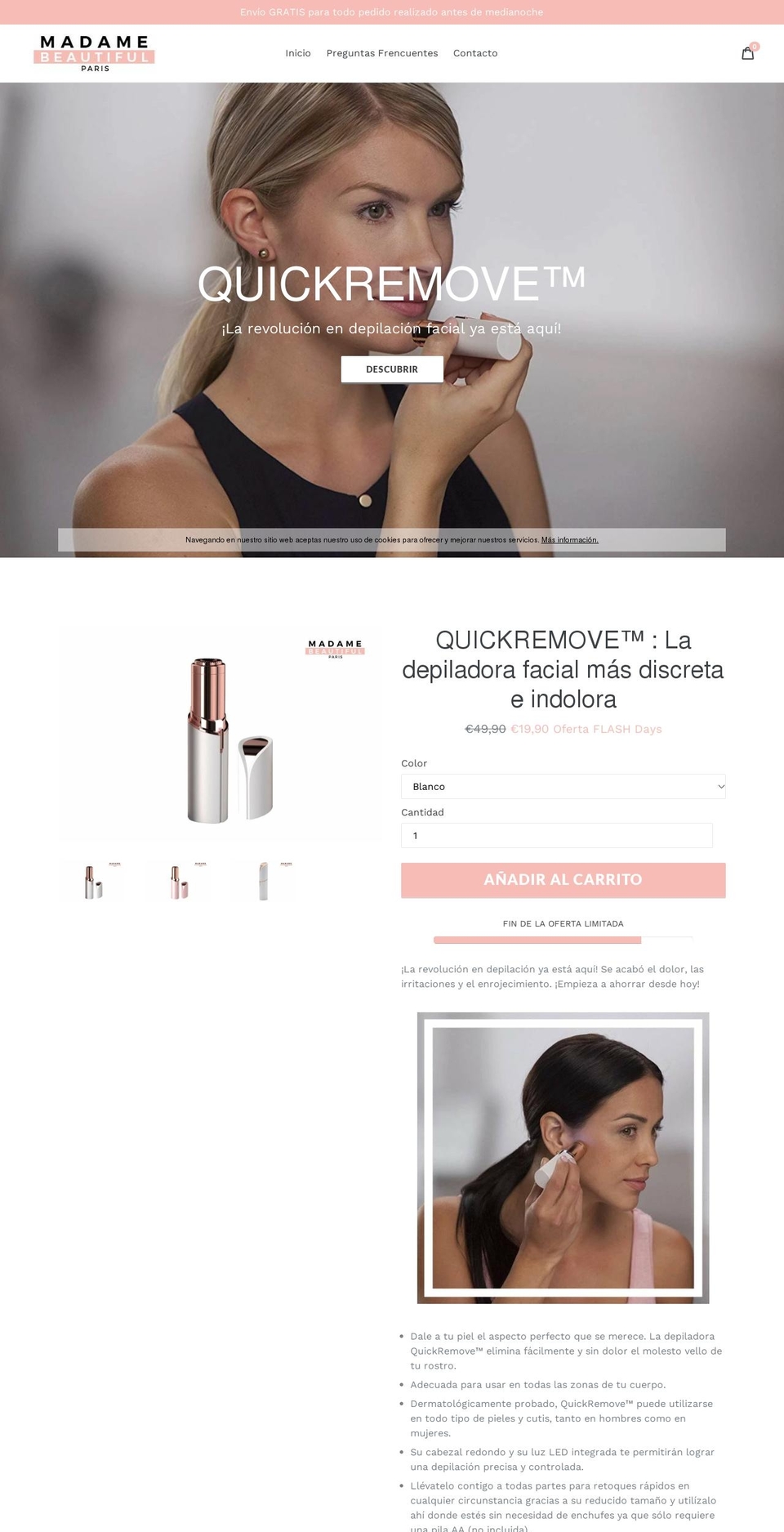 Successtheme Shopify theme site example missbelleza.myshopify.com