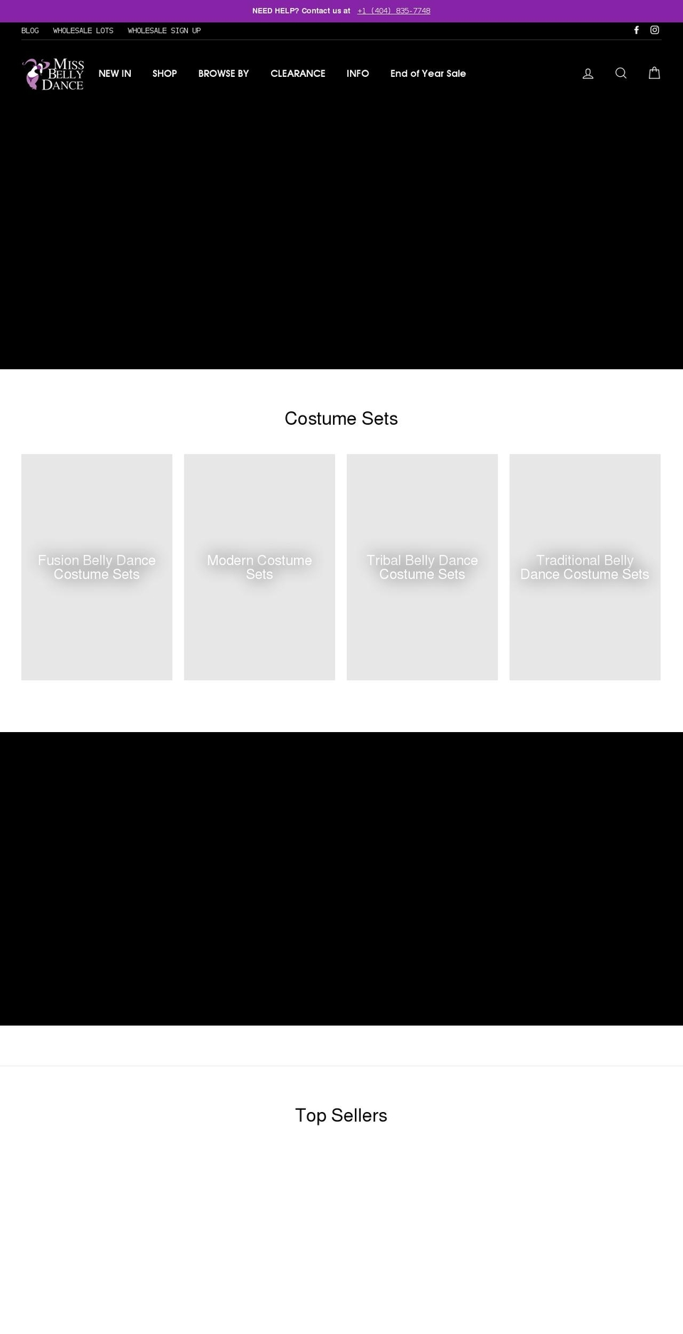 missbellydance.com shopify website screenshot