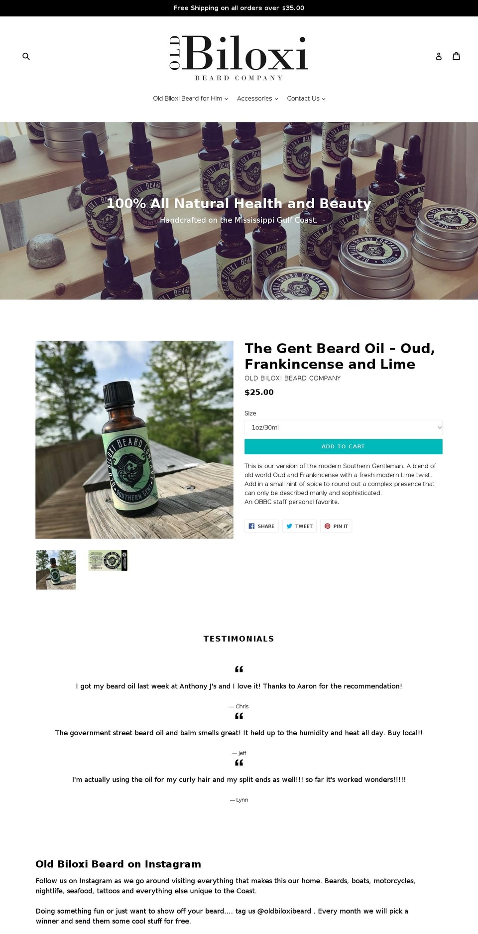 missbiloxi.com — Shopify storefront screenshot