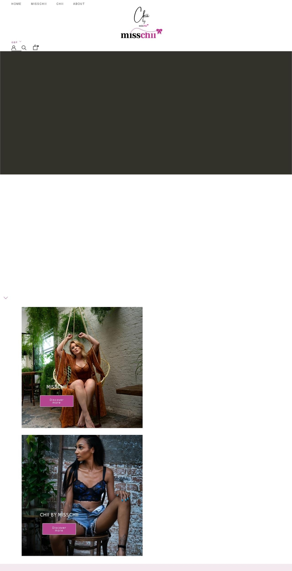 misschii.com shopify website screenshot