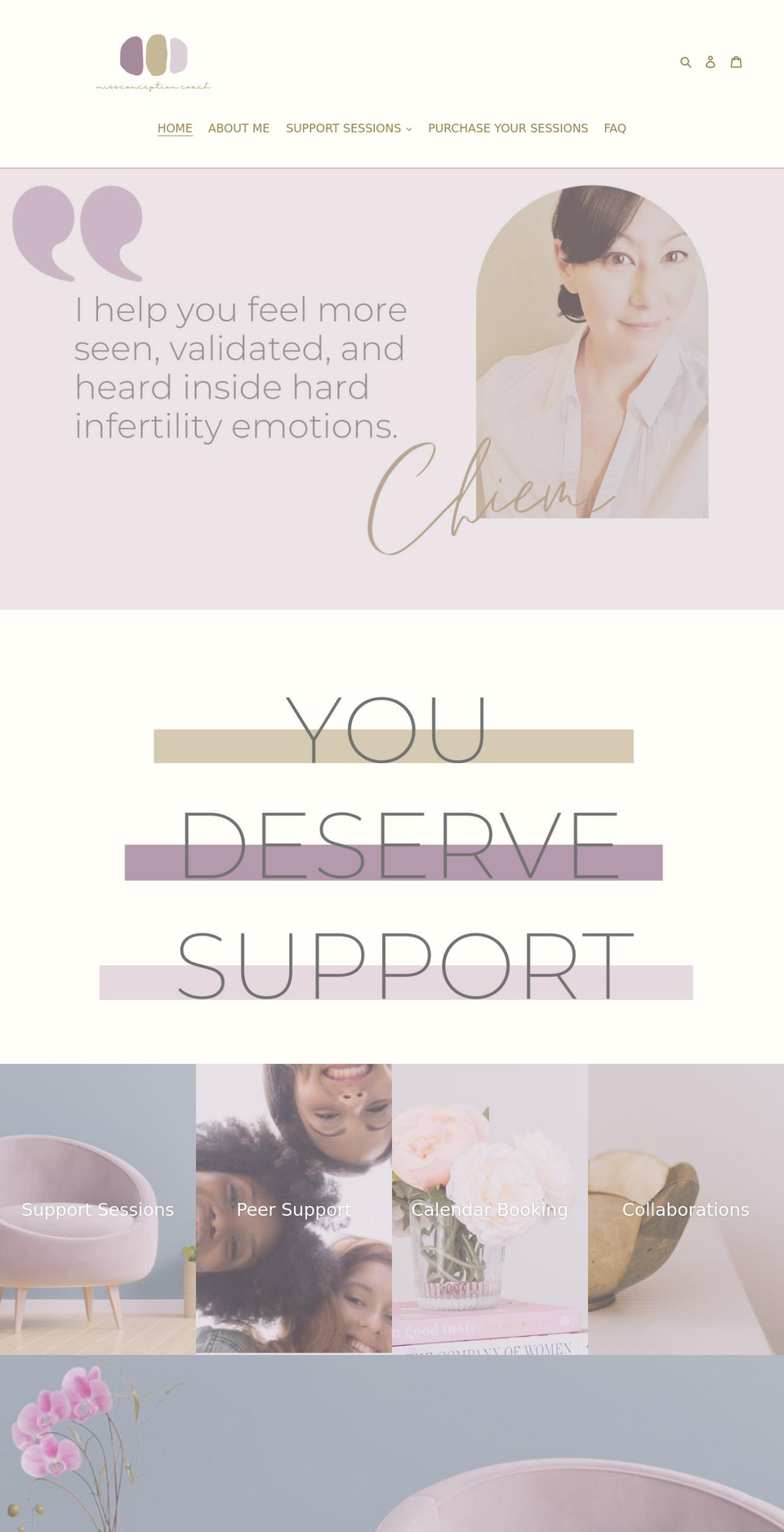 missconceptioncoach.com shopify website screenshot