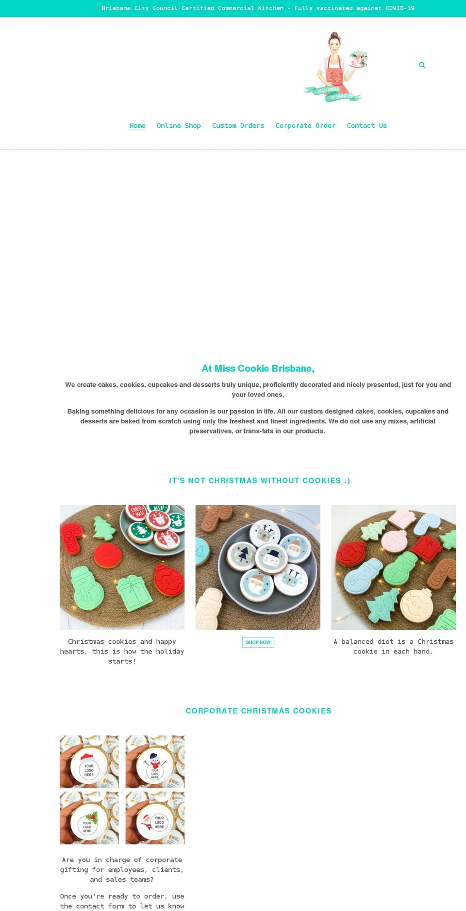 misscookiebrisbane.com shopify website screenshot