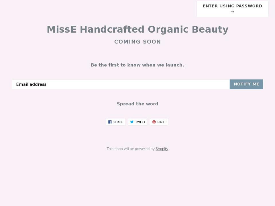 missebeauty.com — Shopify storefront screenshot