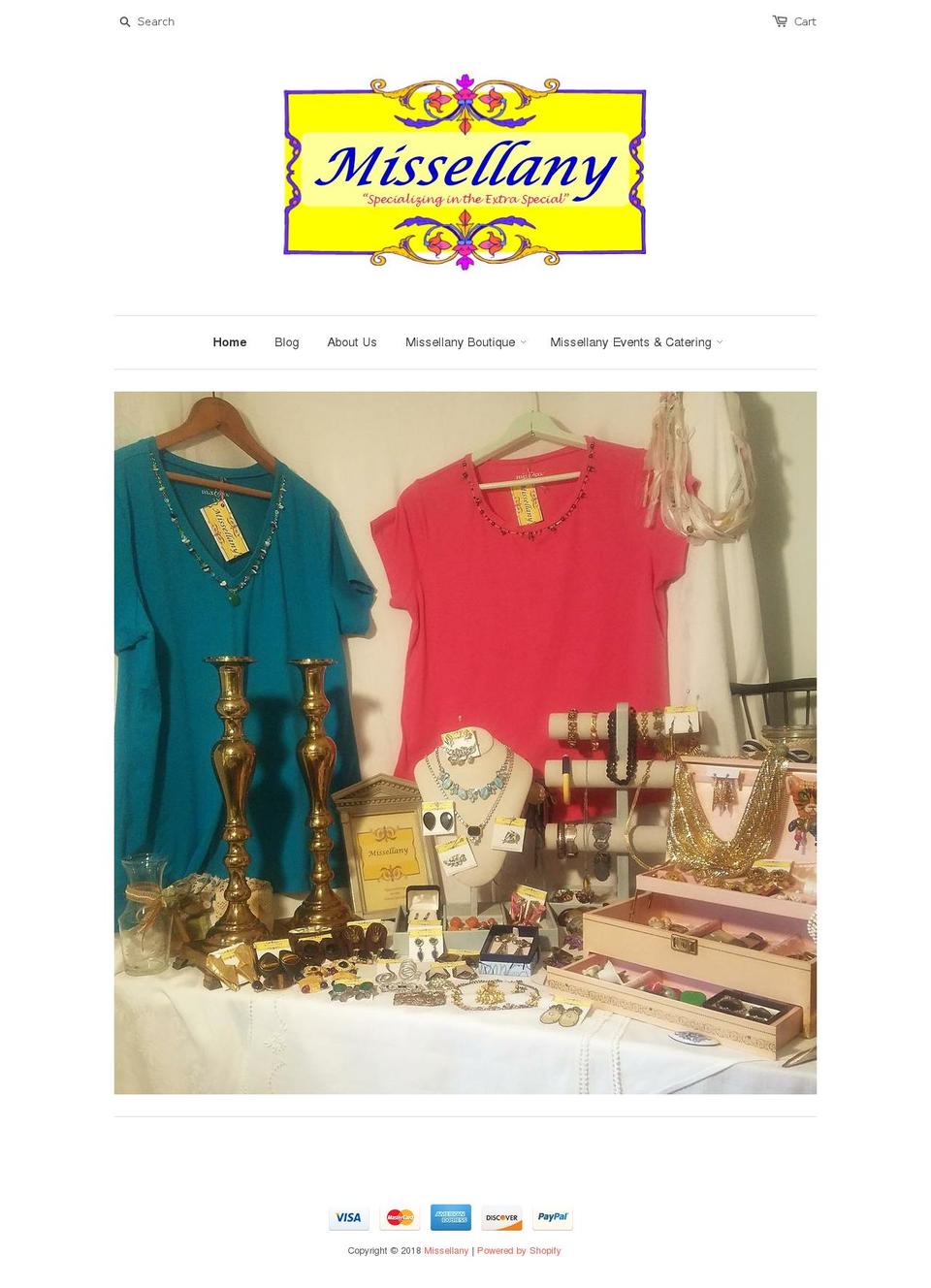 missellany.com — Shopify storefront screenshot