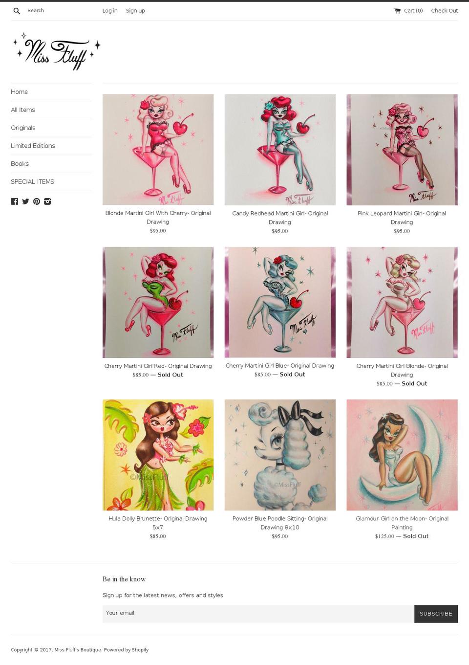 missfluff-boutique.com shopify website screenshot