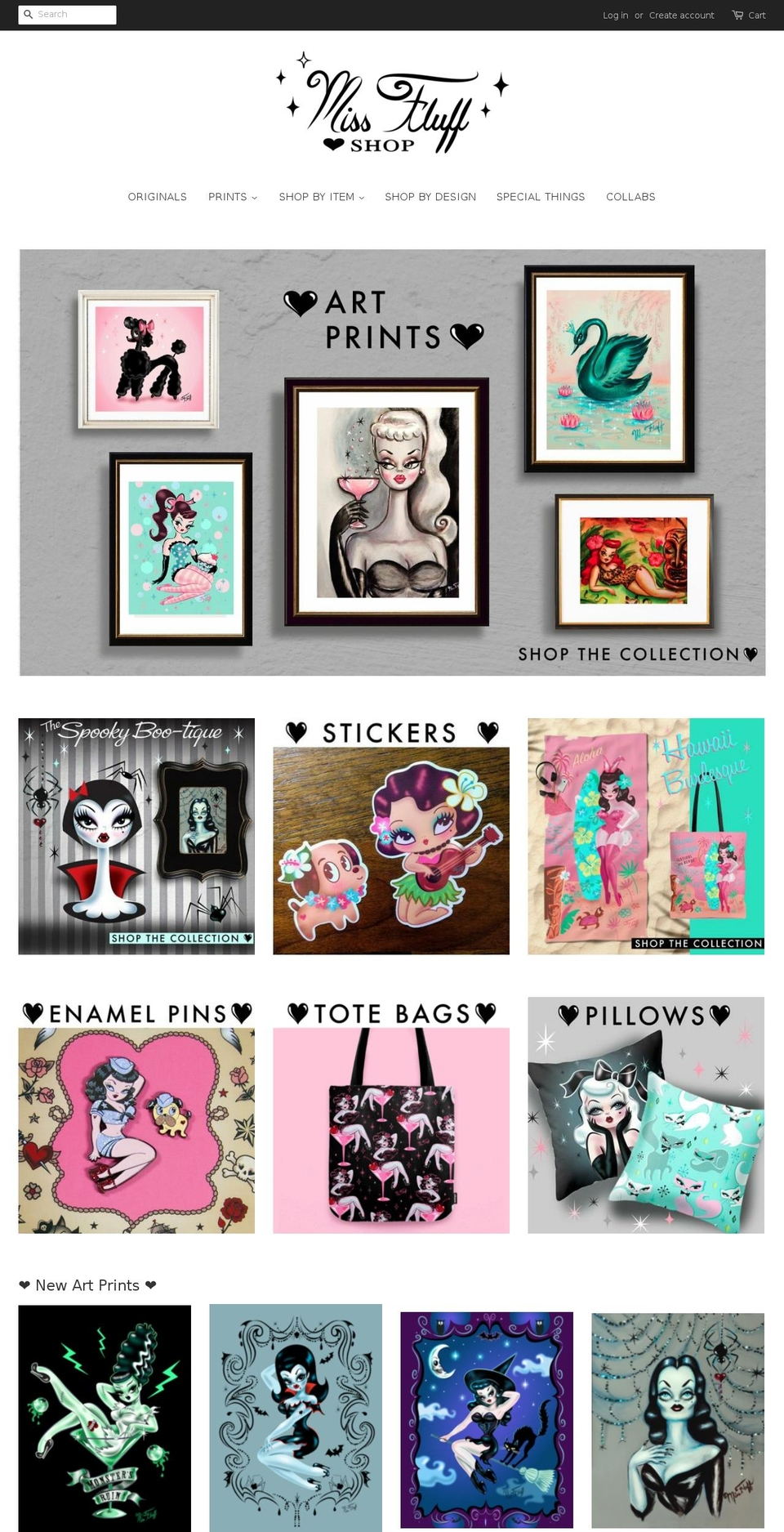 missfluff.shop shopify website screenshot