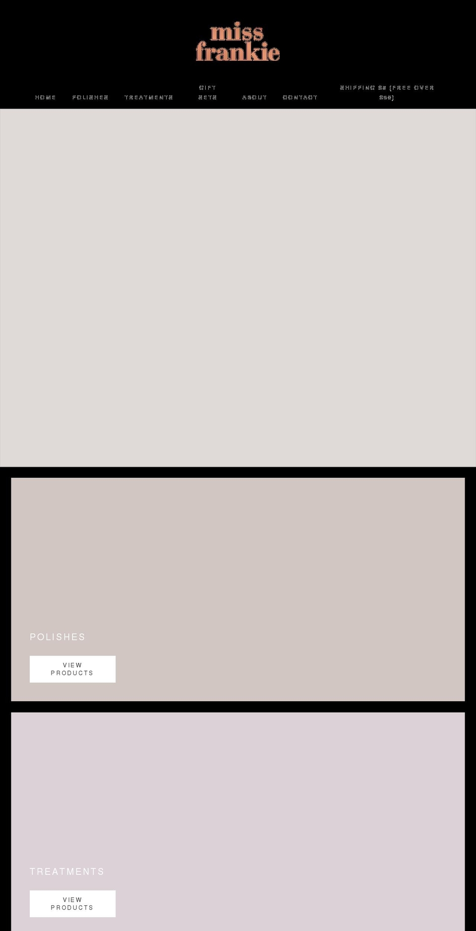 missfrankie.com.au shopify website screenshot
