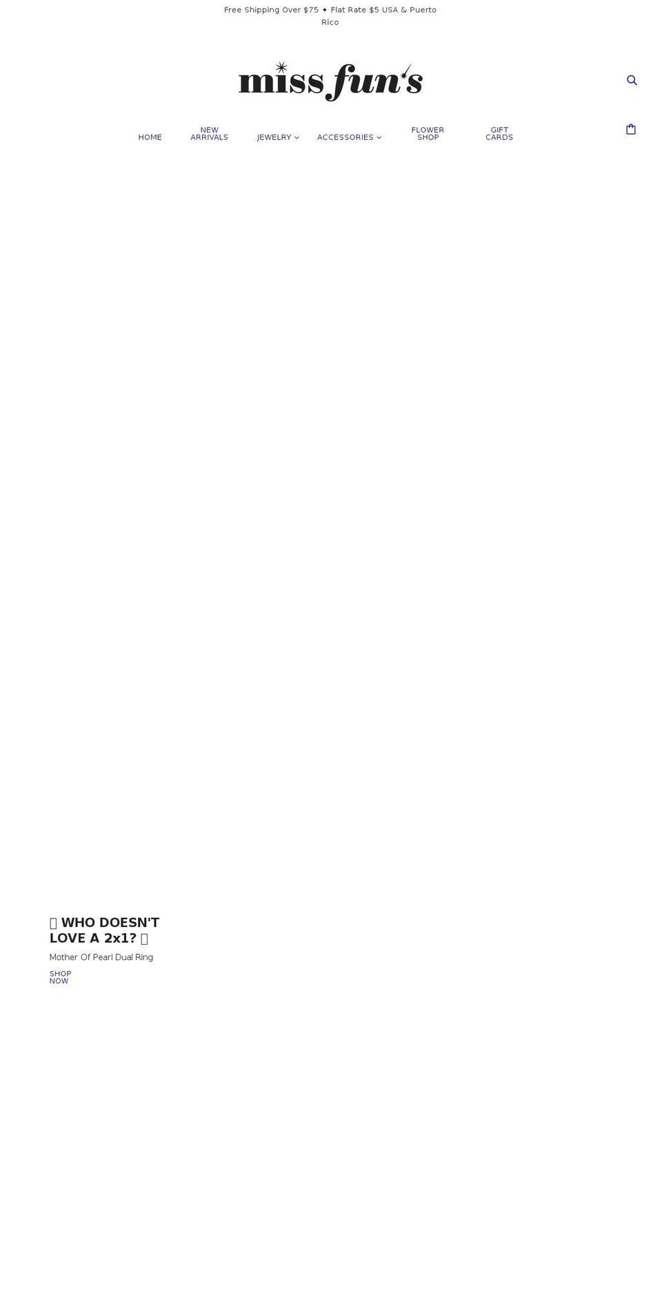 missfuns.com shopify website screenshot