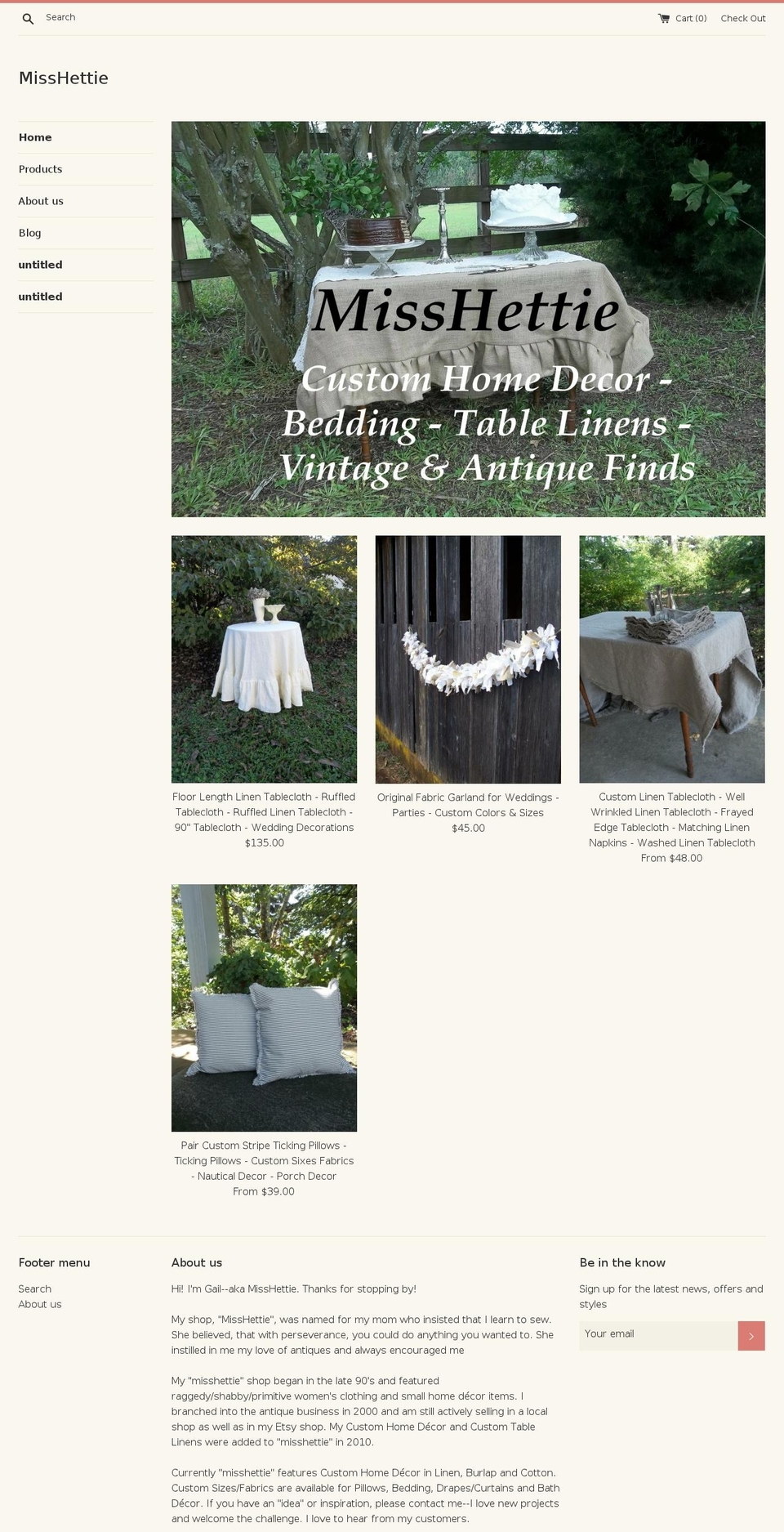 misshettie.net shopify website screenshot