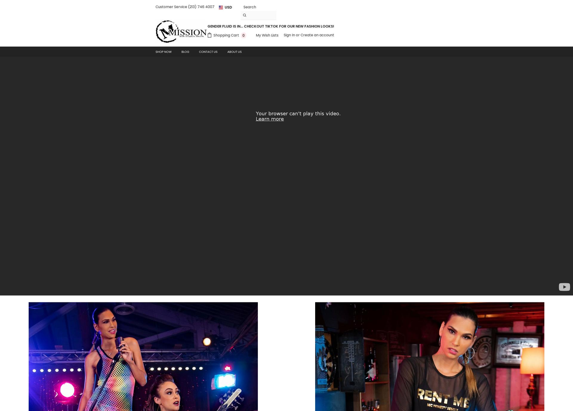 mission-clothing.com shopify website screenshot