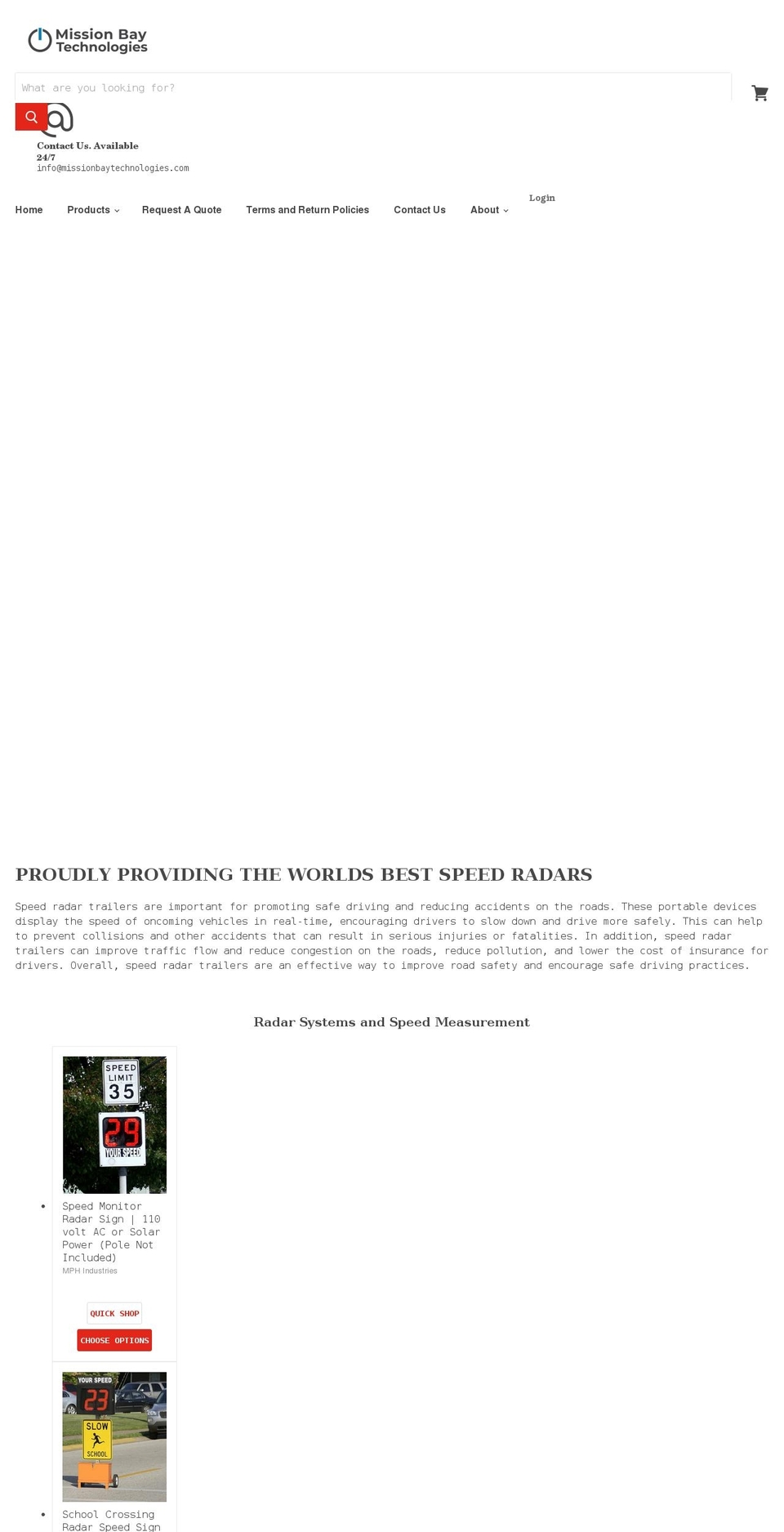 missionbaytechnologies.com shopify website screenshot