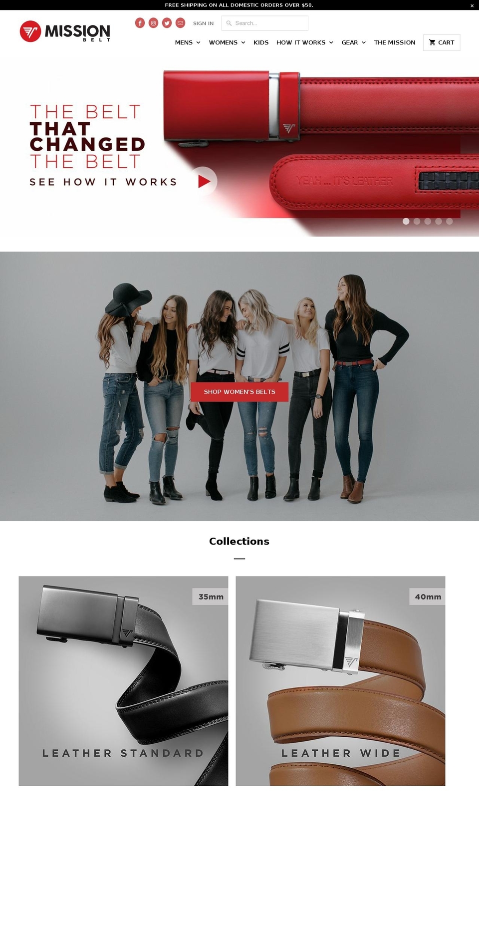 missionbelt.de shopify website screenshot