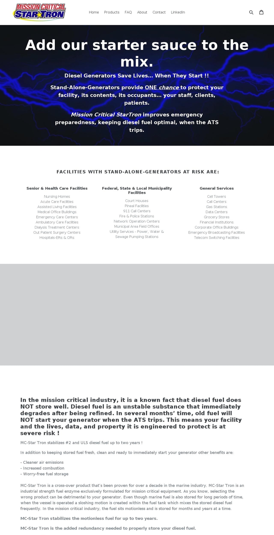 missioncritical-st.com — Shopify storefront screenshot