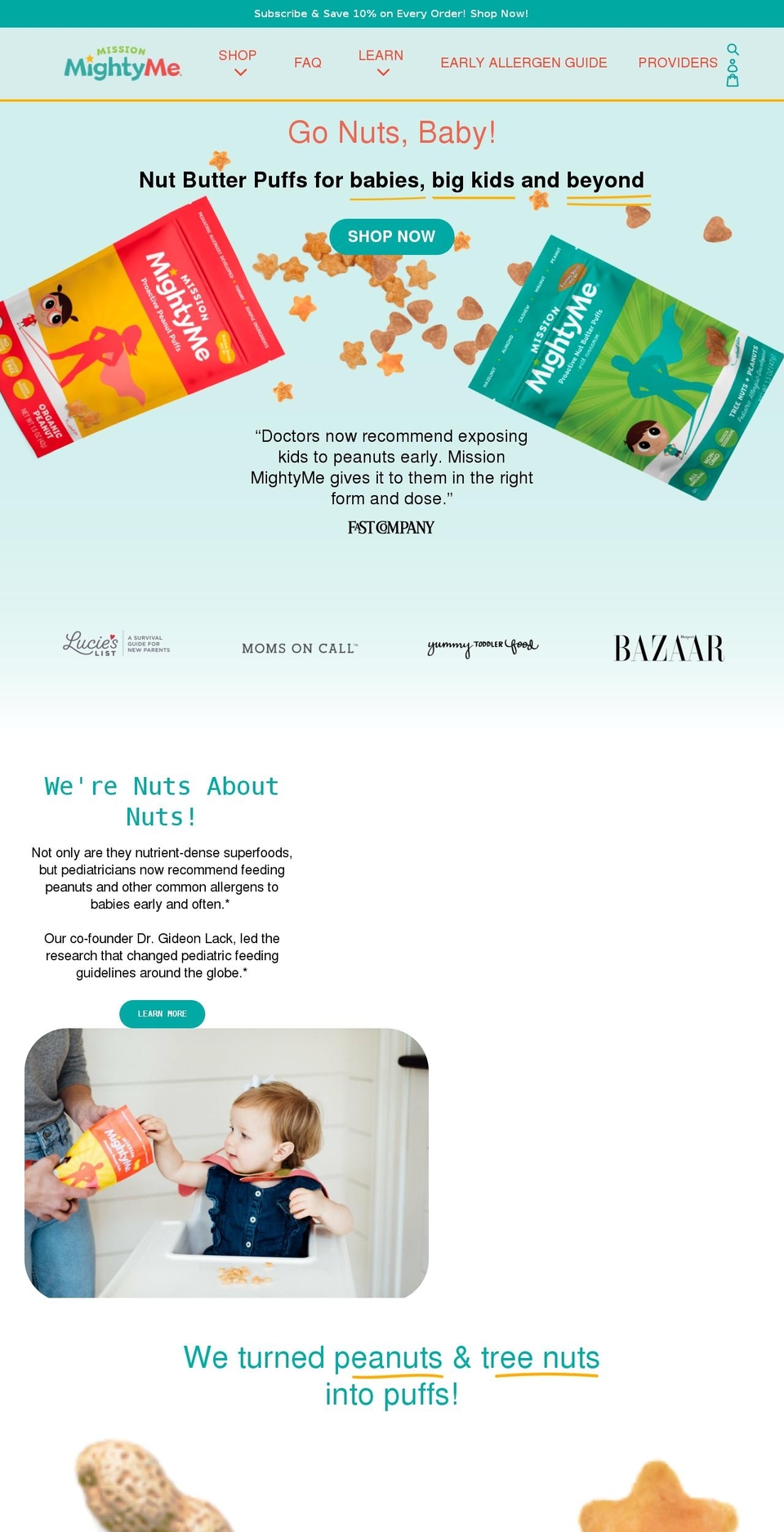 missionmightyme.com shopify website screenshot