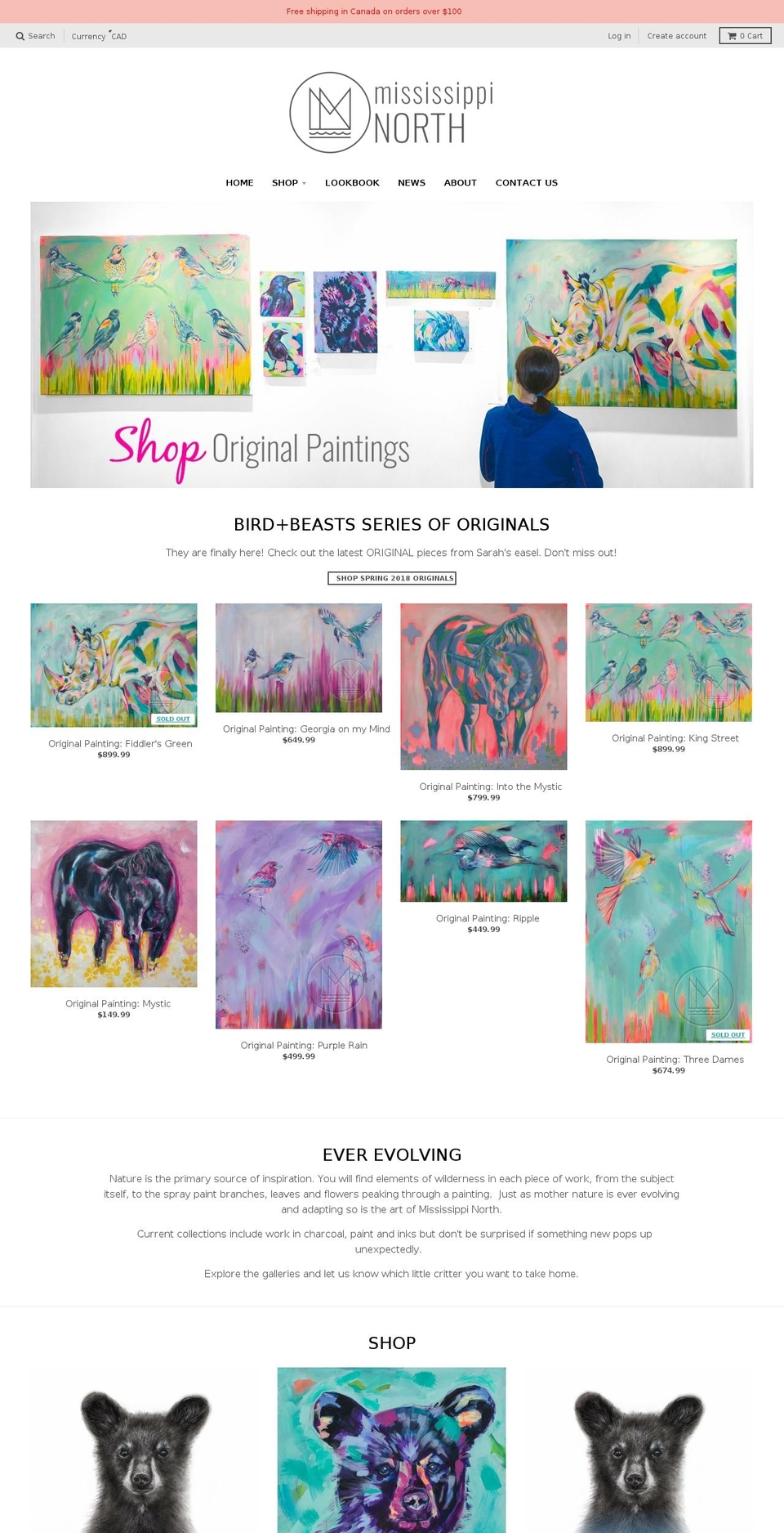 mississippinorth.com shopify website screenshot