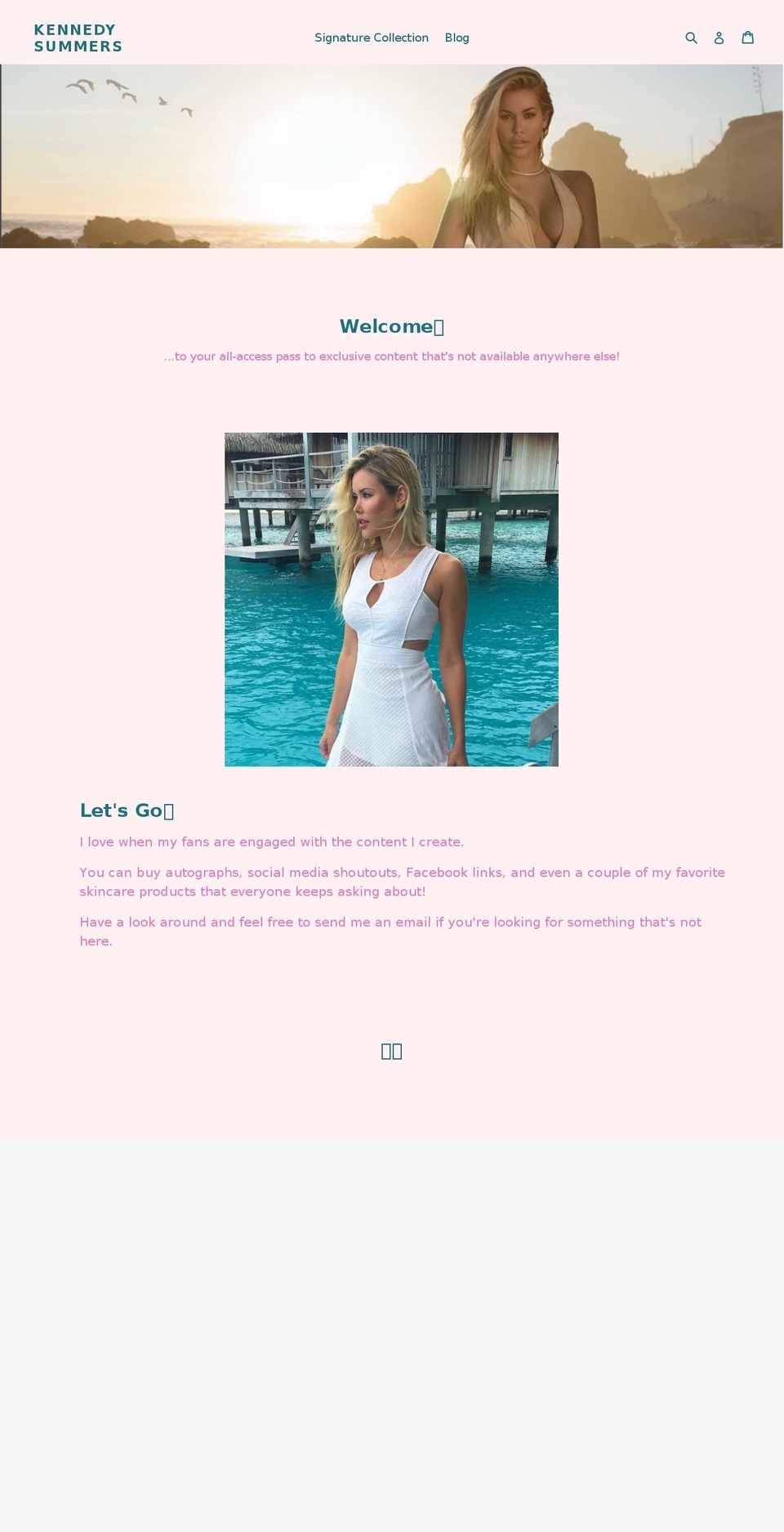 misskennedysummers.com — Shopify storefront screenshot