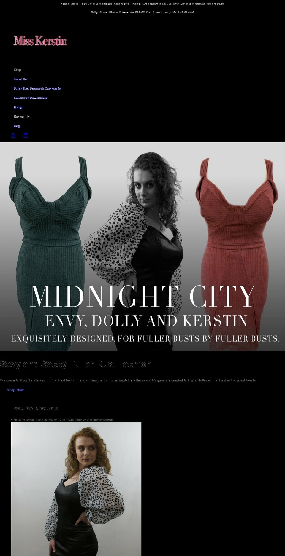 misskerstin.com shopify website screenshot