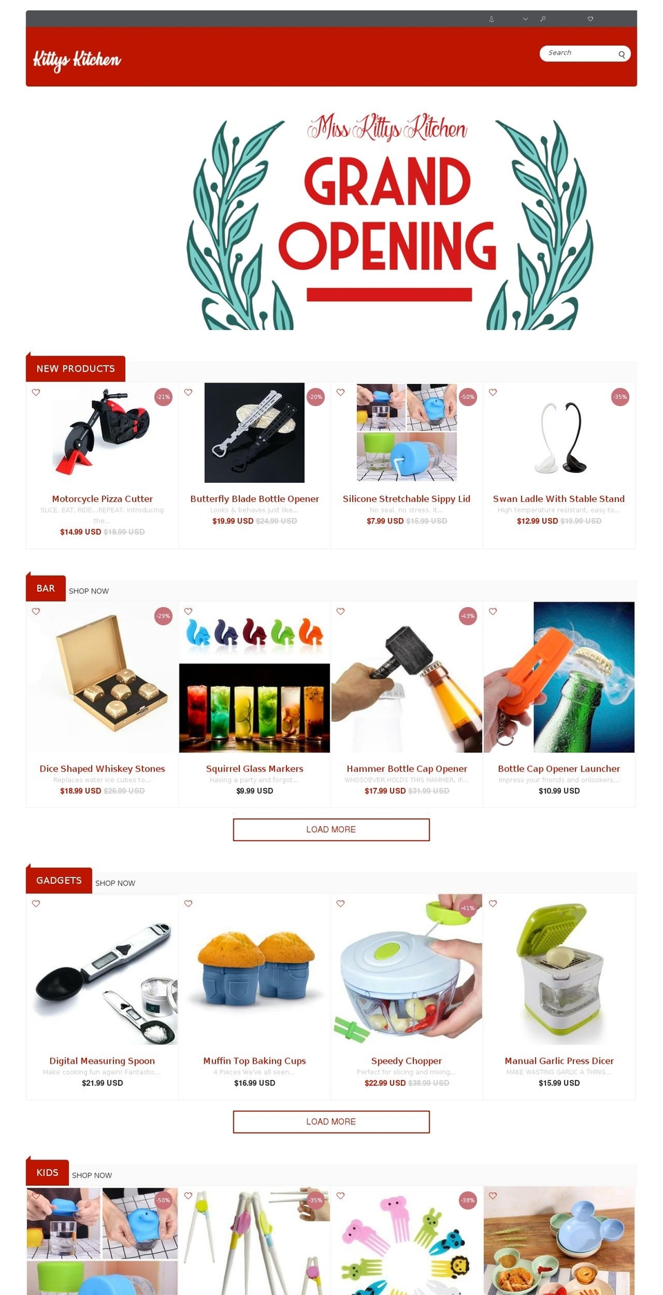 misskittyskitchen.com — Shopify storefront screenshot