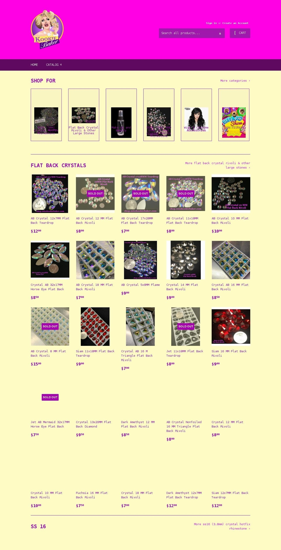 misskookiebaker.com shopify website screenshot