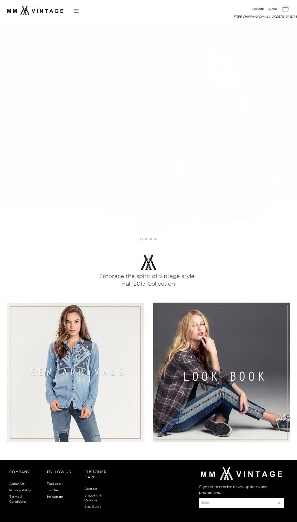 missmevintage.com — Shopify storefront screenshot