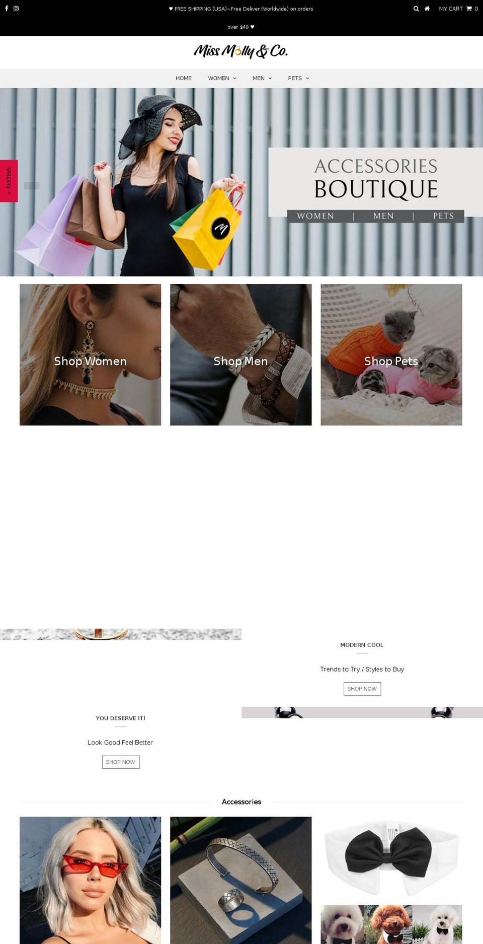 missmollyandco.com shopify website screenshot