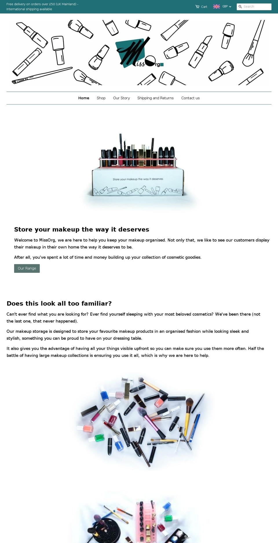 missorg.com — Shopify storefront screenshot