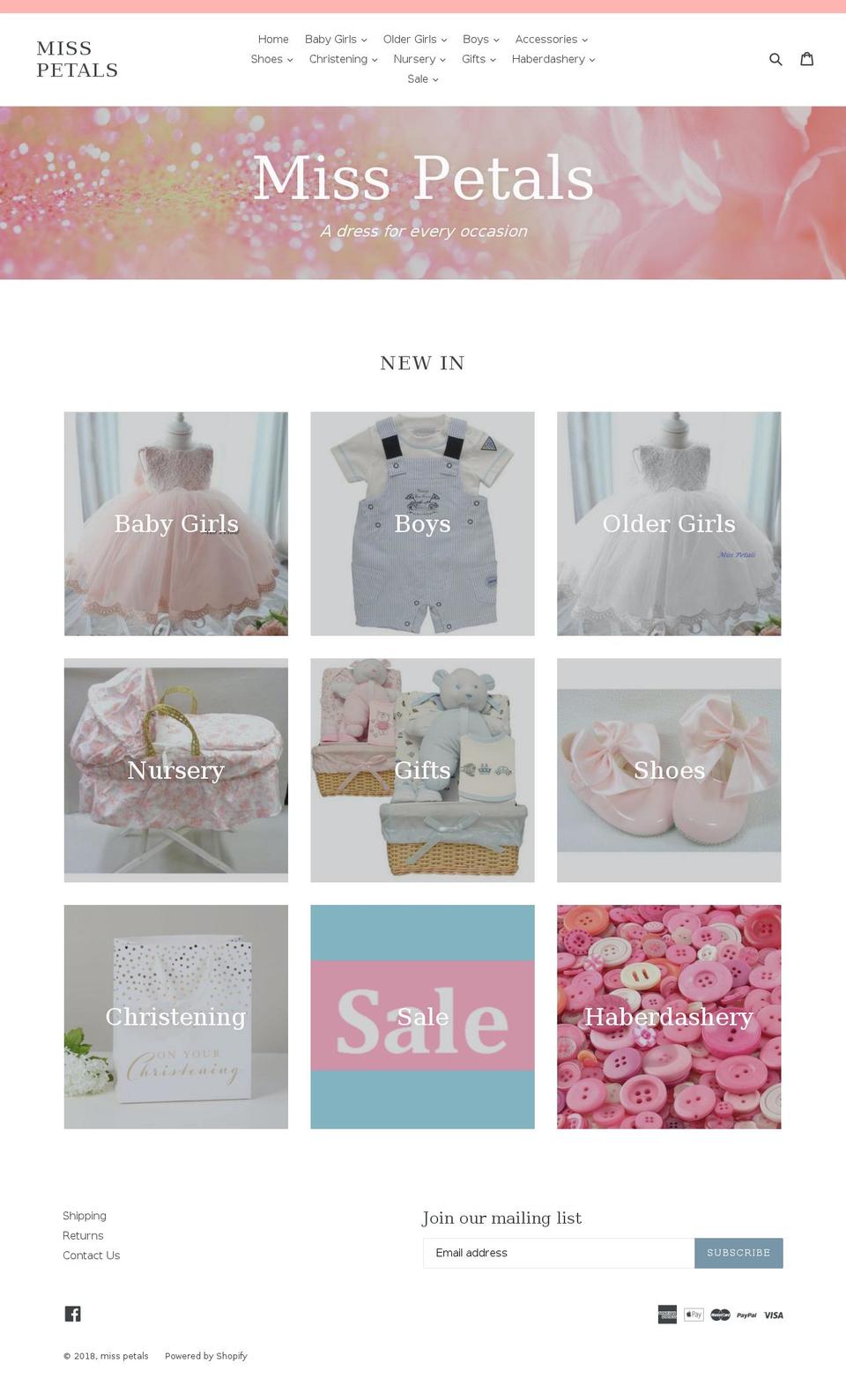 misspetals1.com — Shopify storefront screenshot