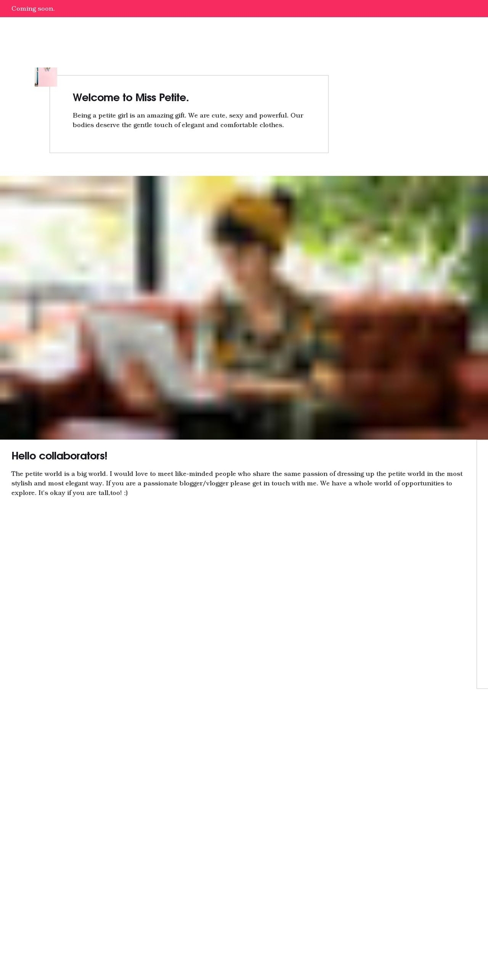 Copy of Artisan Shopify theme site example misspetite.co.uk