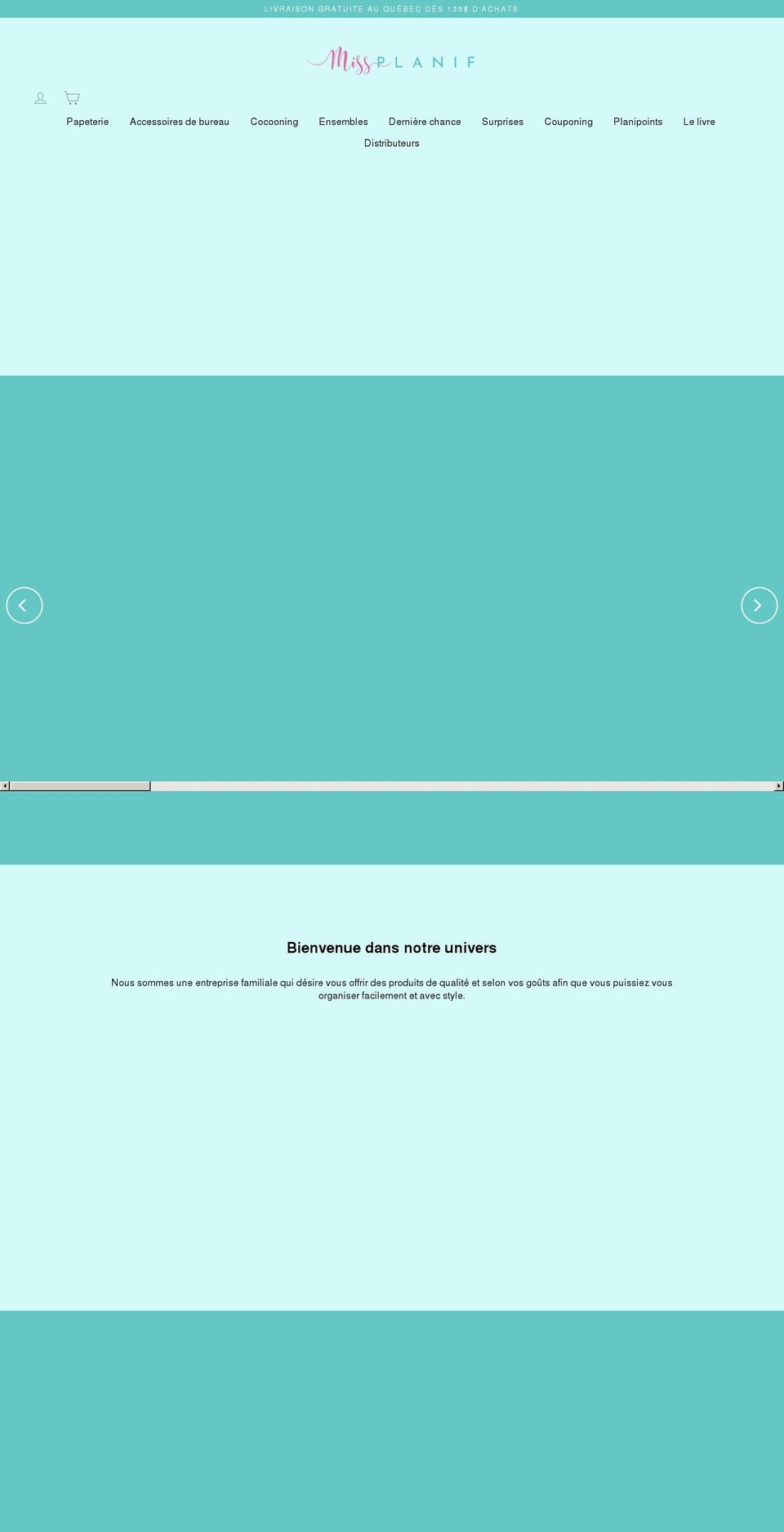 missplanif.com shopify website screenshot