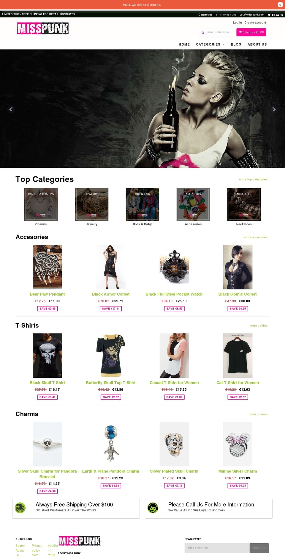 misspunk.com — Shopify storefront screenshot