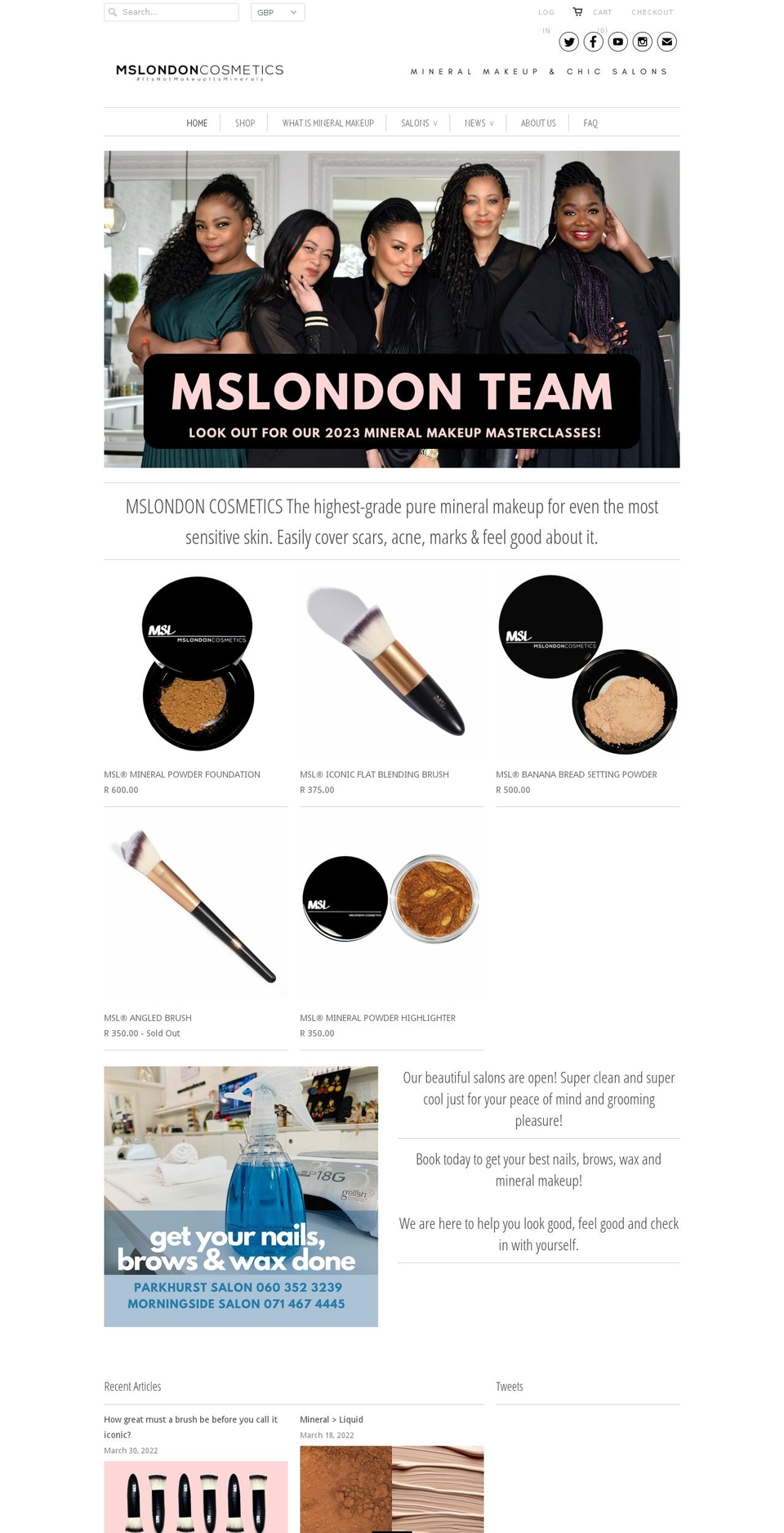 misssalon.com shopify website screenshot