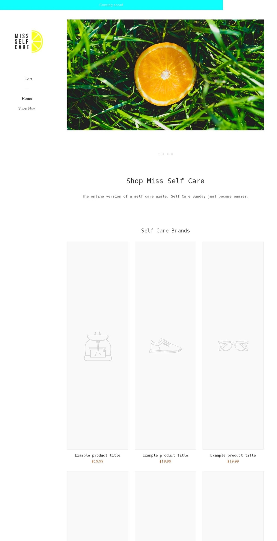 missselfcare.com shopify website screenshot