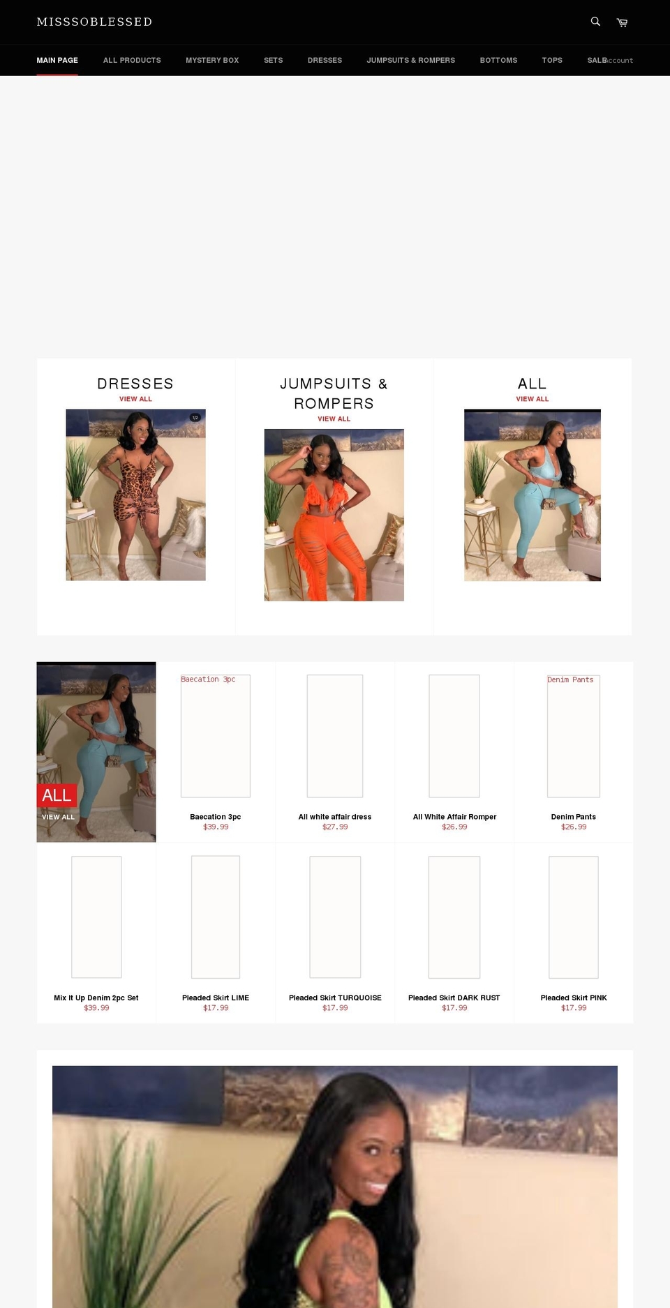 misssoblessed.com shopify website screenshot