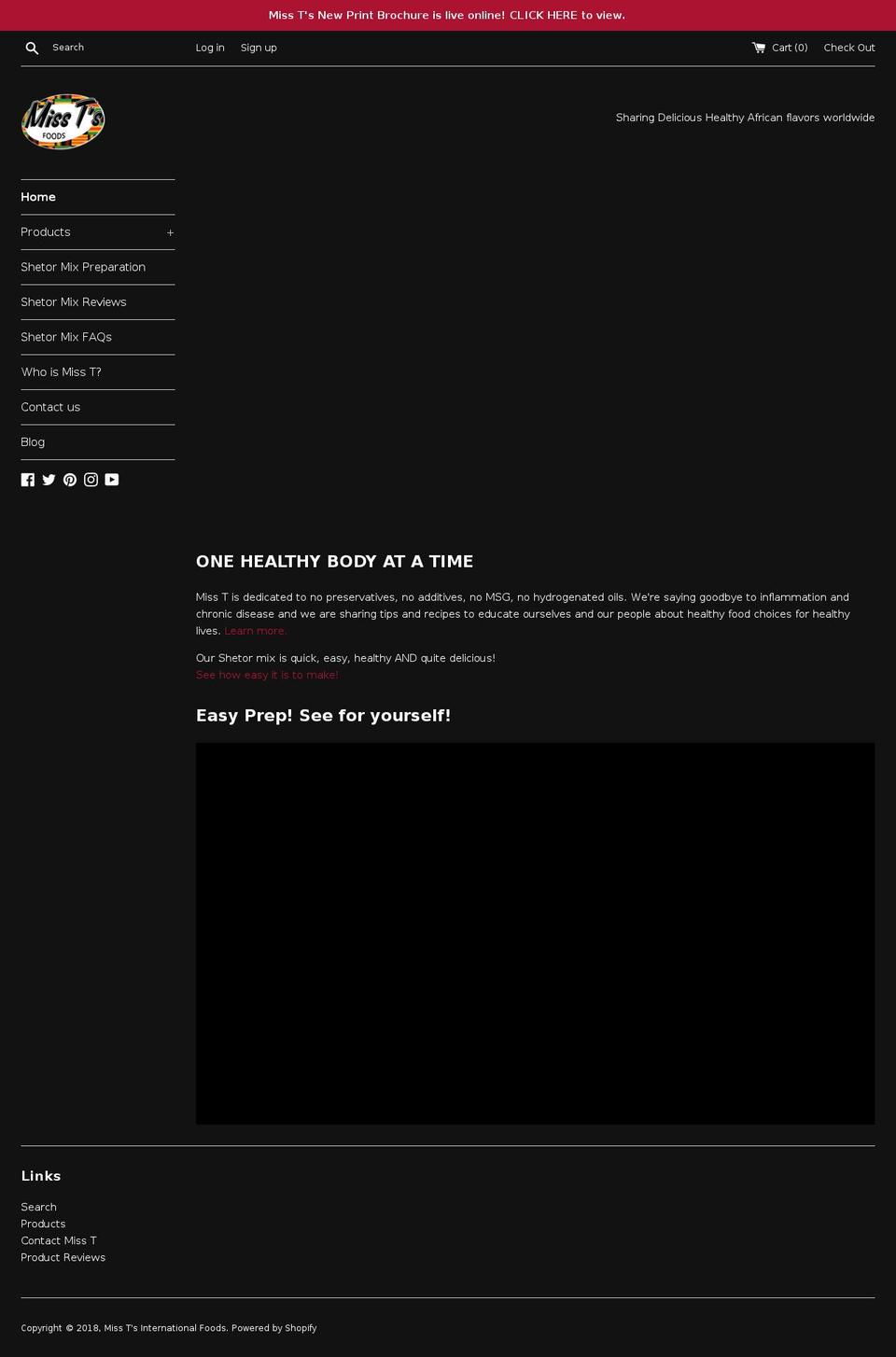 misstfoods.com — Shopify storefront screenshot