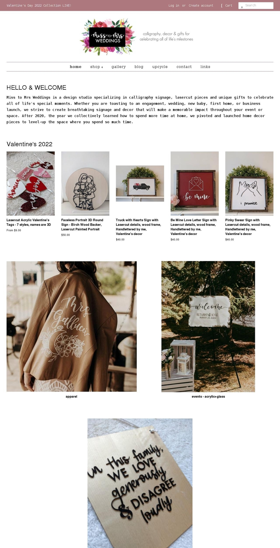 misstomrsweddings.com shopify website screenshot