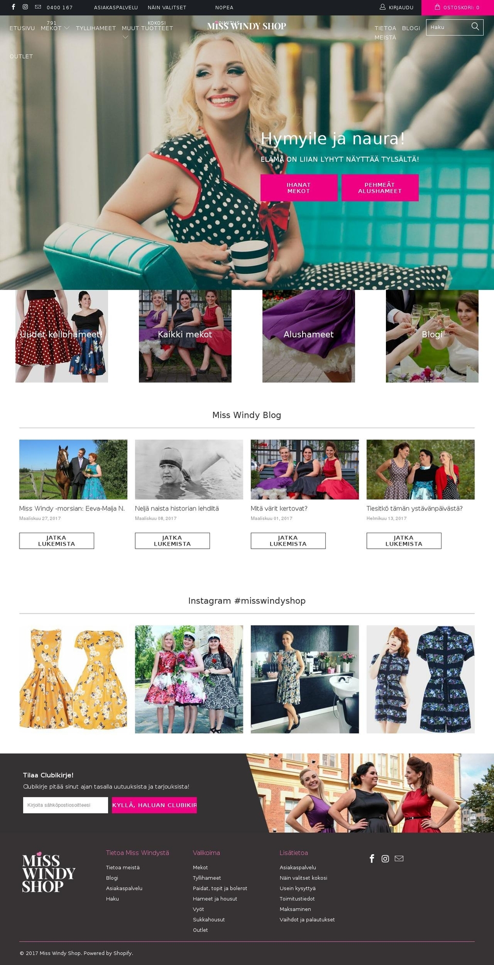 misswindyshop.com shopify website screenshot