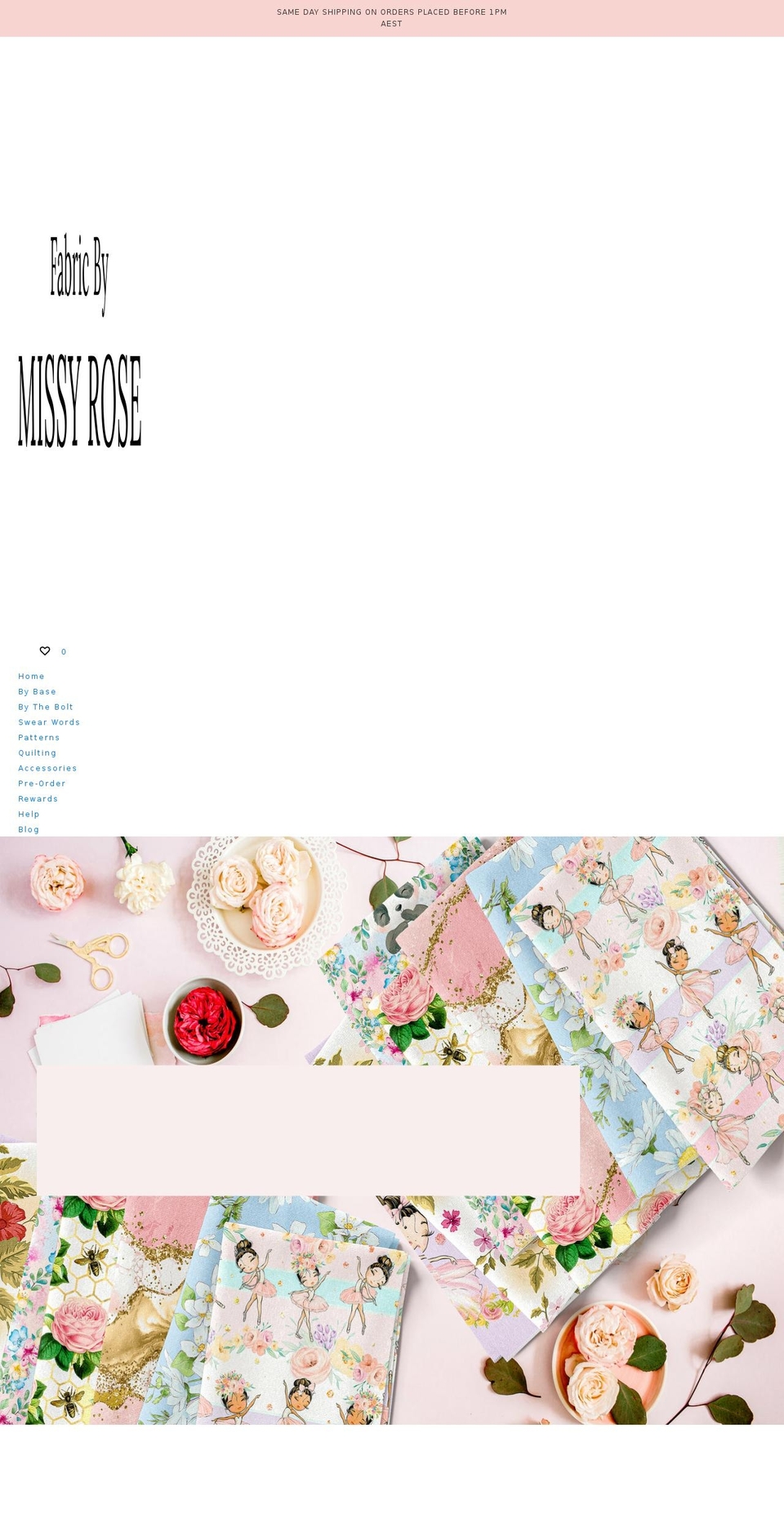 missyrose.com.au shopify website screenshot