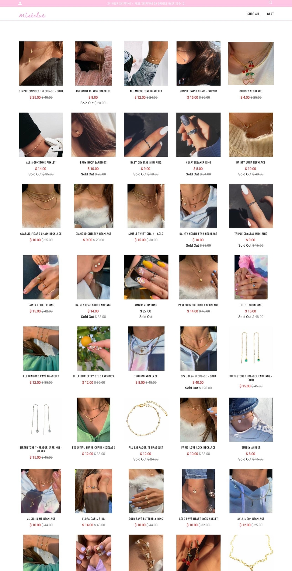 mistclue.com shopify website screenshot